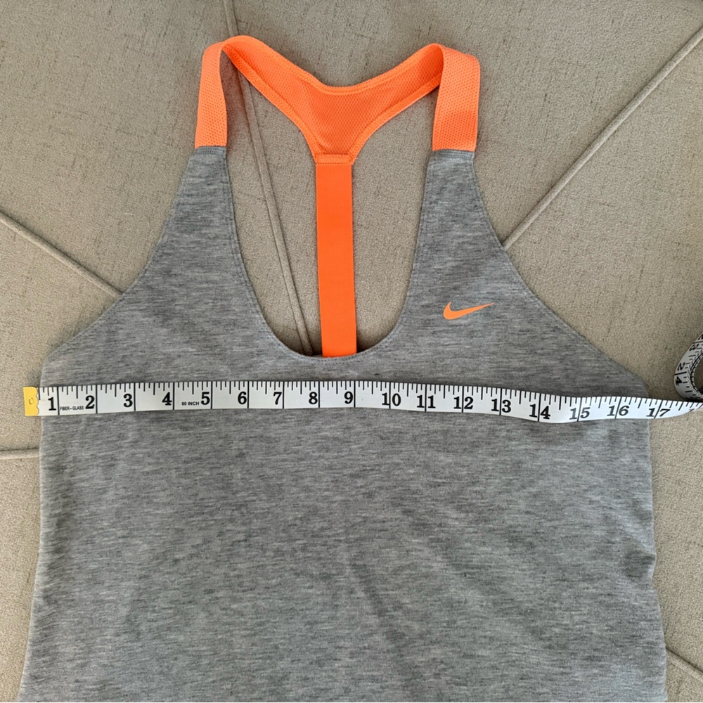 Gray and Orange Racerback Tank Top - Picture 6 of 7